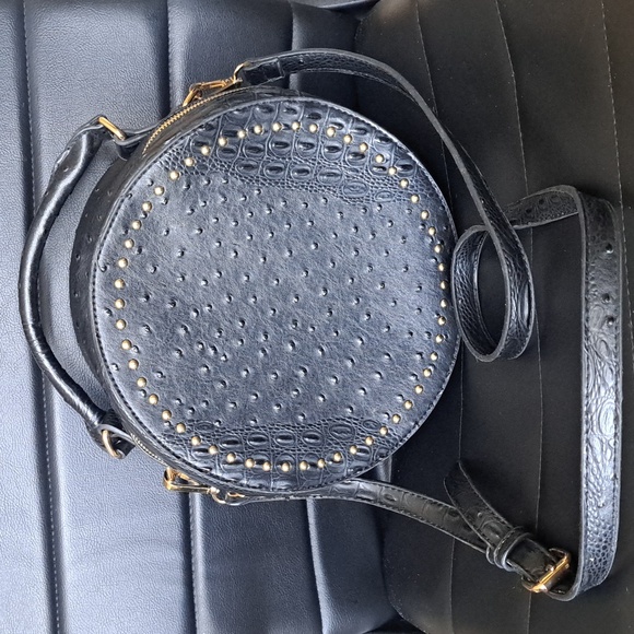 Croc Studded Round Handbag - Picture 3 of 7